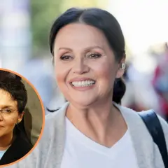 Małgorzata Pieńkowska, aktorka, w dwóch odsłonach. Wiek aktorki to tajemnica, ale jej uśmiech mówi wszystko.