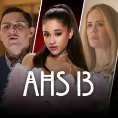 Zestawienie gwiazd American Horror Story: Angela Bassett, Evan Peters, Ariana Grande, Sarah Paulson i Jessica Lange.