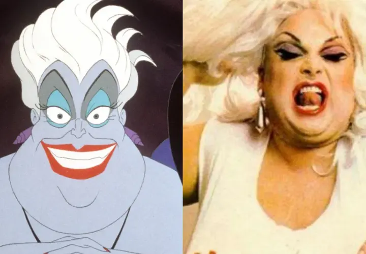 Ursula z "Małej Syrenki" i Divine, ikona drag queen, która zainspirowała obsadę.