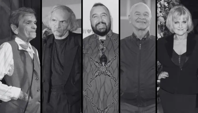 Wspomnienie aktorów z serialu Kiepscy. Zmarli: Dariusz Gnatowski, Ryszard Kotys, Paweł Królikowski, Krystyna Podleska.