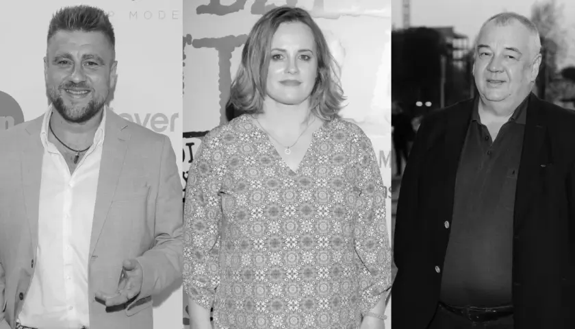 Trzech polskich aktorów: Paweł Królikowski, Magdalena Stużyńska i Piotr Polk.