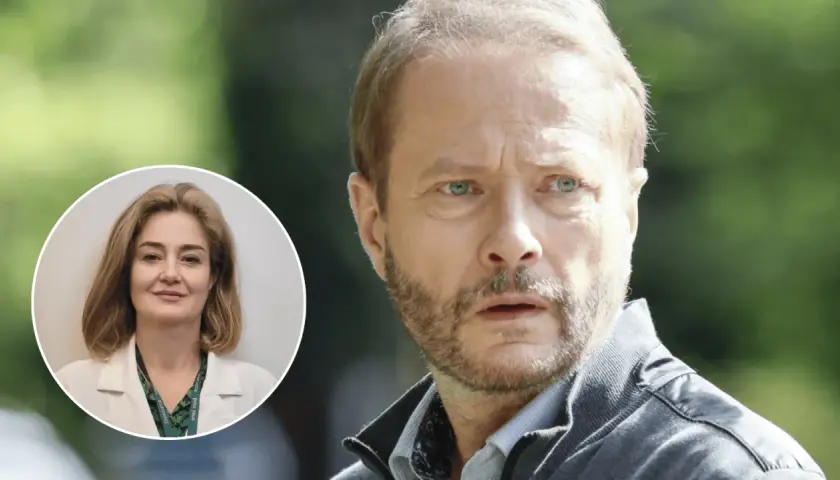Kto grał Karola Kosowskiego w M jak miłość? Na zdjęciu widzimy aktora, który wcielił się w tę rolę, oraz lekarkę.