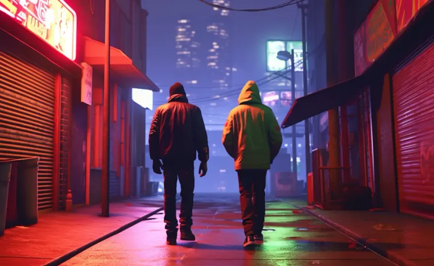 Zwiastun fanowskiej wersji GTA 6 w Grand Theft Auto V. Oryginalny efekt.