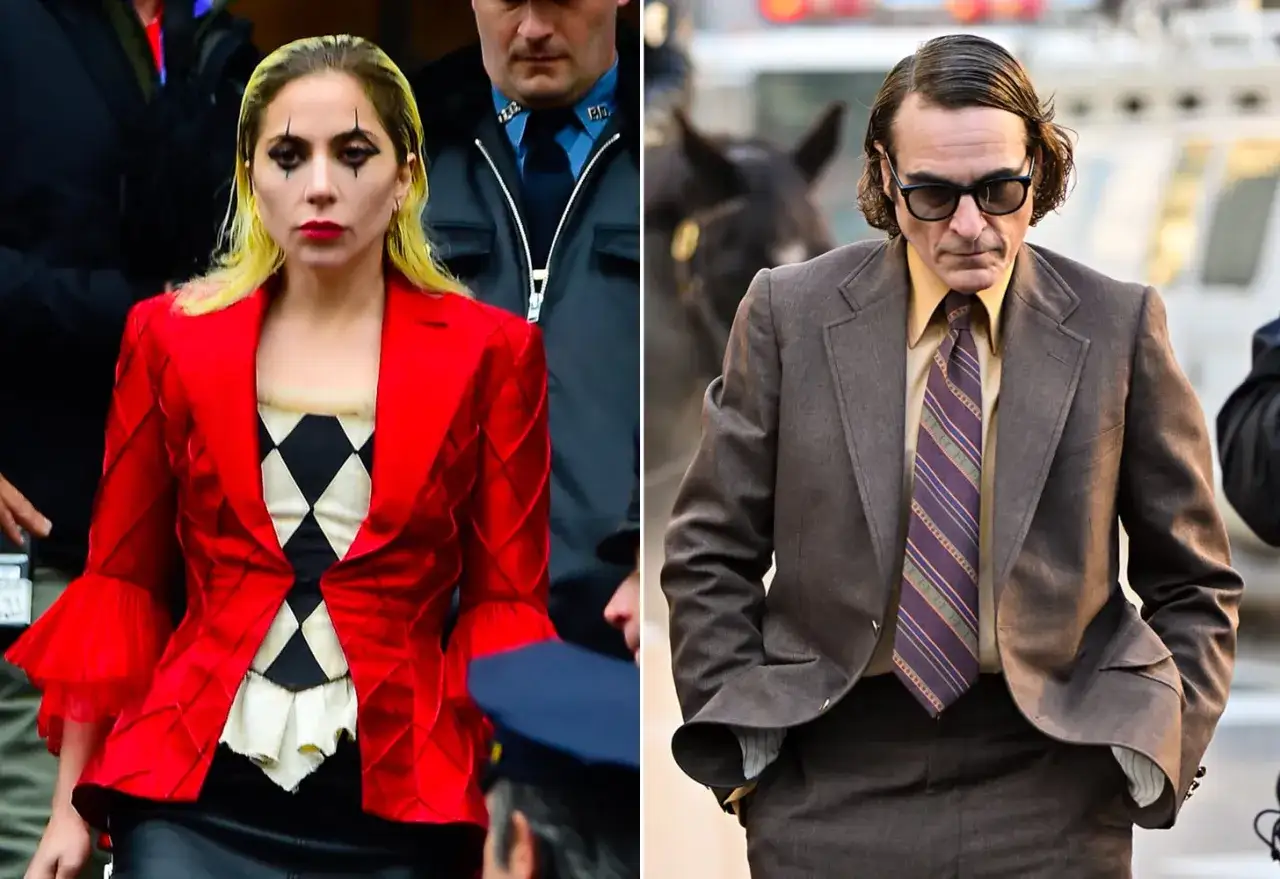 Lady Gaga jako Harley Quinn i Joaquin Phoenix jako Joker w