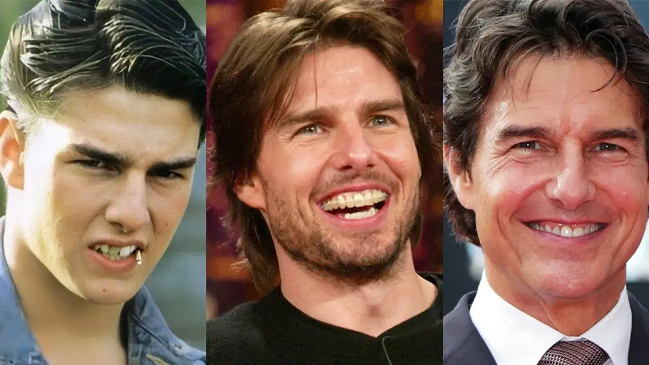 Trzy zdjęcia Toma Cruise'a: młody z papierosem w zębach, w średnim wieku ze śmiechem i starszy w garniturze. Kiedy urodził się Tom Cruise?